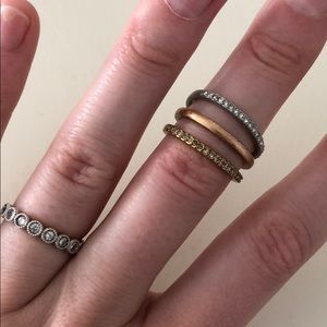 Madewell set of 3 rings